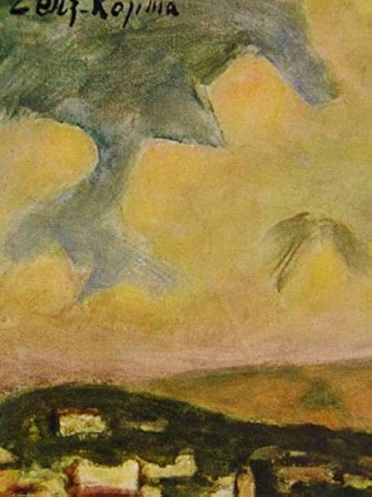 Amazon.co.jp: 児島善三郎、熱海（雲）、画集画、額装付、状態